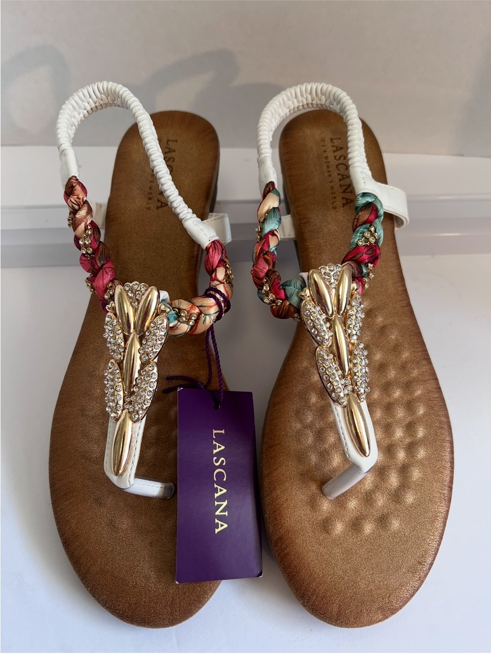 Lascana Embellished Women Sandals Size 9.5